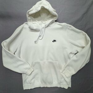 Vintage blue tag Nike Men's White Hoodie
